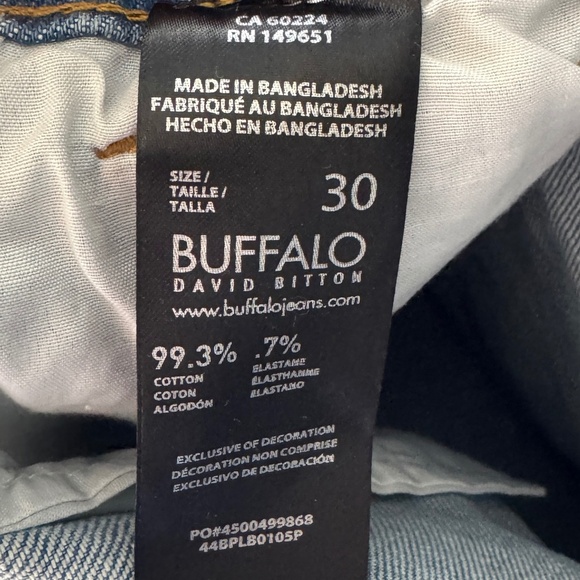 Buffalo David Bitton Women's NEW 30 Frayed LULU Mom‎ Shorts High-Rise Y2K Denim - Picture 10 of 16